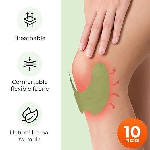 Natural Ayurvedic Heat Patches for Knee Pain, Arthritis & Joint Care