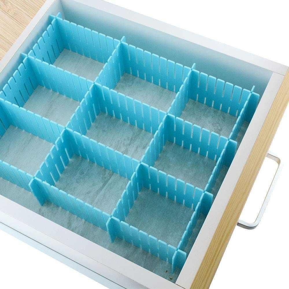 8 Pcs Adjustable Drawer Organiser Dividers